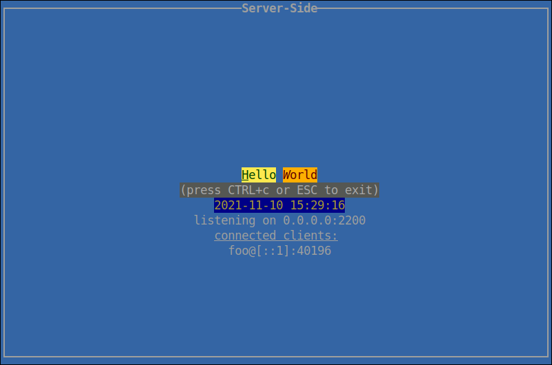 appserver server-side-with-client screenshot