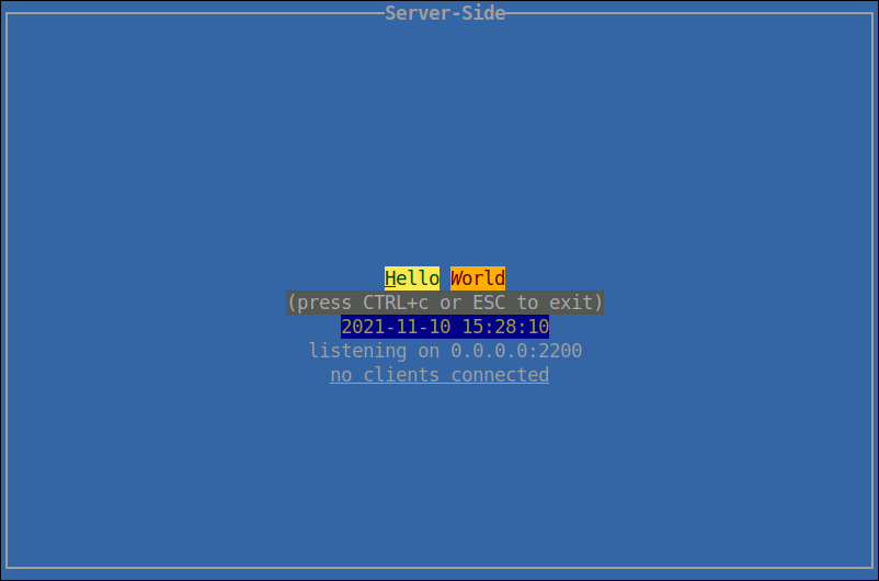 appserver server-side screenshot